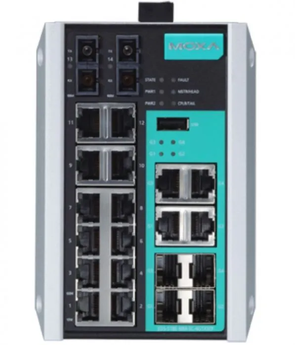 MOXA EDS-518E-MM-SC-4GTXSFP-T