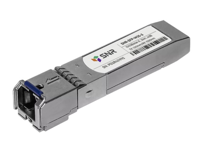 

Модуль SNR SNR-SFP-W35-3-I одноволоконный, SFP WDM 1000Base-BX, разъем SC, рабочая длина волны Tx/Rx: 1310/1550нм, дальность до 3км (6dB), с поддержко, SNR-SFP-W35-3-I