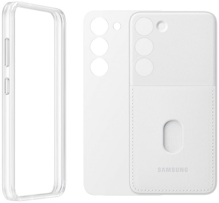 Чехол Samsung EF-MS911CWEGRU (клип-кейс) для Samsung Galaxy S23 Frame Case белый - фото 1