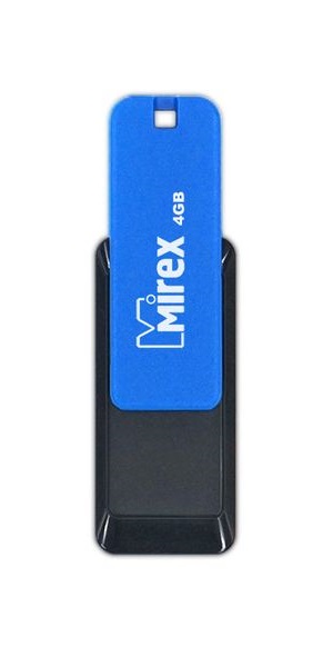 

Накопитель USB 2.0 4GB Mirex CITY 13600-FMUCIB04 синий (ecopack), CITY