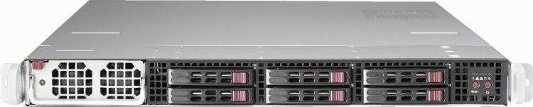 Серверная платформа 1U Supermicro SYS-1019GP-TT (3647, C621, 8xDDR4, 6x2.5 HS, 2x10GE, 1400W,Rail)