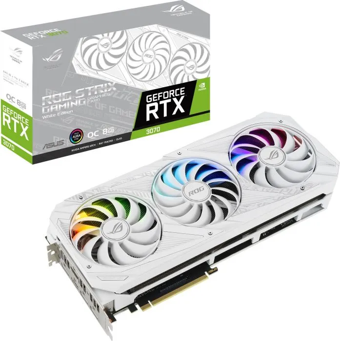 ASUS GeForce RTX 3070 ROG STRIX GAMING WHITE OC (ROG-STRIX-RTX3070-O8G-WHITE-V2)