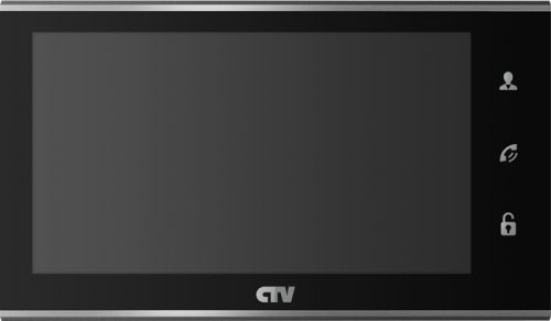 Видеодомофон CTV CTV-M2702MD 7", сен. упр. "Easy buttons", слот microSD (до 32ГБ), накладной, встр.