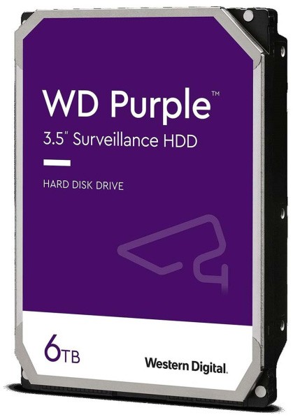 Жесткий диск 6TB SATA 6Gb/s Western Digital WD63PURZ WD Purple, 3.5", 256MB, 5640rpm