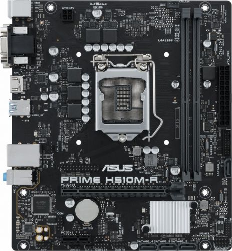 Материнская плата mATX ASUS PRIME H510M-R-SI (LGA1200, H510, 2*DDR4(3200), 4*SATA 6G, 2*PCIE, 7.1CH,