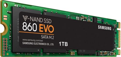 Накопитель SSD M.2 2280 Samsung MZ-N6E1T0BW 860 EVO 1TB MLC 3D V-NAND SATA 6Gb/s 550/520MB/s97K/88K IOPS RTL - фото 2