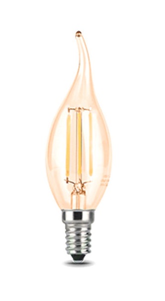 

Лампа светодиодная Gauss 104801805 LED Filament Свеча на ветру E14 5W 420lm 4100K Golden, 104801805