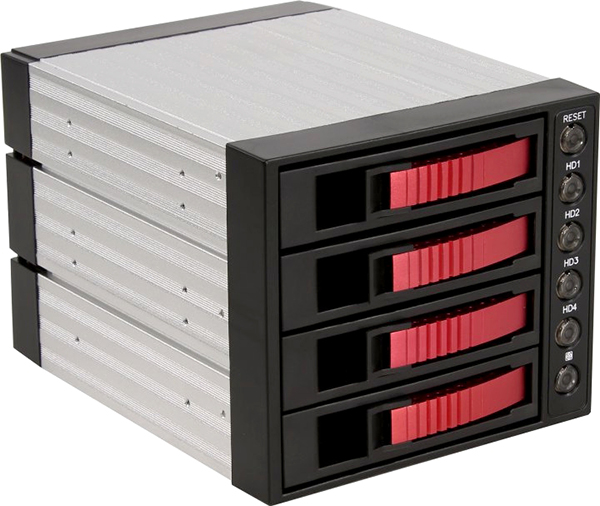 

Корзина Procase A3-304-SATA3-RD 4*SATA3/SAS 6Gb (красный) hotswap aluminium mobie rack module (3x5,25) 1xFAN 80x15mm, A3-304-SATA3-RD