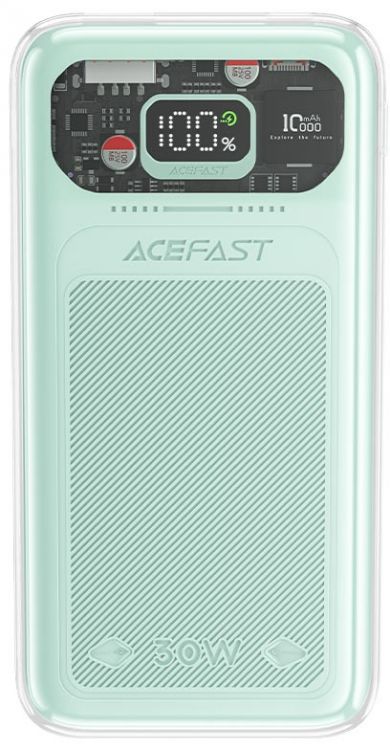 

Аккумулятор внешний ACEFAST M1-10000 AF-M1-MM с функцией быстрой зарядки 30W fast charging power bank. Цвет: зеленый, M1-10000