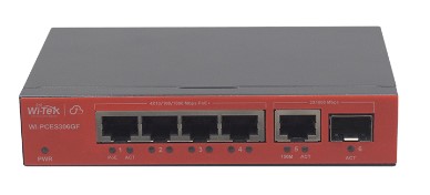 

Коммутатор Wi-Tek WI-PCES306GF настраиваемый PoE 60Вт, порты 4 PoE GE + 1GE + 1SFP, Easy Smart, WI-PCES306GF