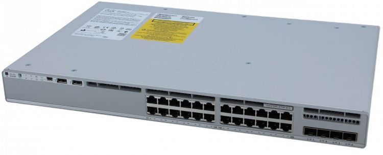 Коммутатор Cisco C9200L-24P Catalyst 9200L 24-port PoE+, 4 x 10G, Network Essentials C9200L-24P-4X-E - фото 1