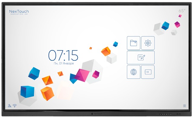 

Интерактивная панель NexTouch NextPanel 65 IFPKV5INT65 черная, 65", IR, Android 8.0, 4K (3840x2160), WiFi, NextPanel 65