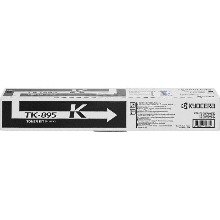 

Тонер-картридж Kyocera TK-895K 1T02K00NL0 для Kyocera FS-C8020/C8025 black 12 000 страниц, TK-895K
