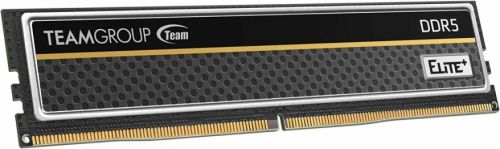 Модуль памяти DDR5 8GB Team Group TPBD58G4800HC40016 ELITE PLUS PC5-38400 4800MHz CL40 1.1V, цвет черный/серый - фото 1