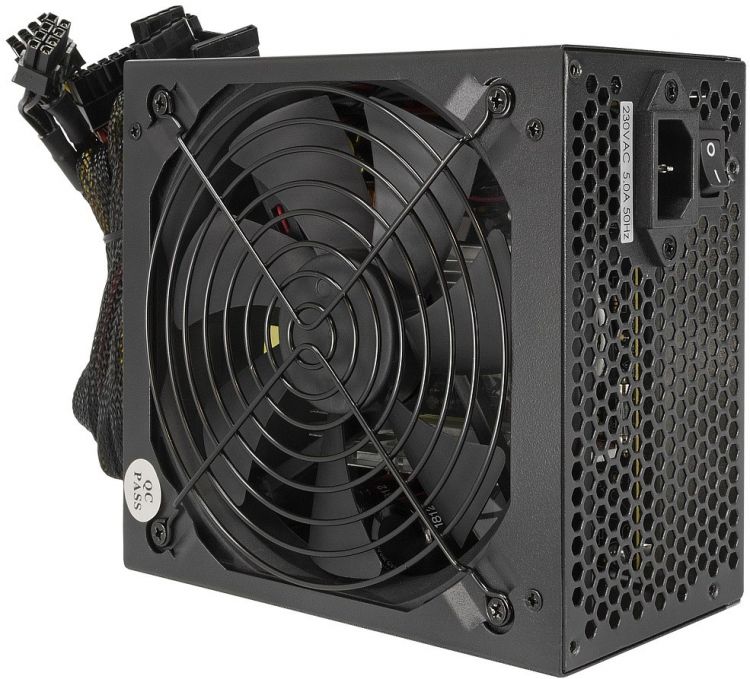 

Блок питания ATX Crown CM-PS500W PRO CM000003031 500W, 80Plus Silver, APFC, fan 140mm, SATA*6, PATA*6, 4+4pin, 6+2pin PCI-E*4, кабель 1.2м, RTL, CM-PS500W PRO