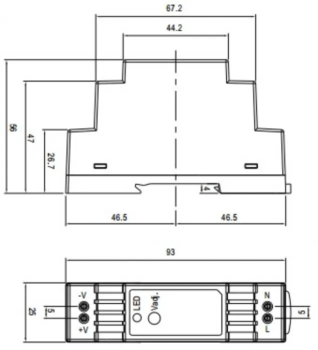 фото Mean Well DR-15-5