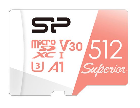 

Карта памяти 512GB Silicon Power SP512GBSTXDV3V20SP Superior A1 Class 10 UHS-I U3 100/80 Mb/s (SD адаптер), SP512GBSTXDV3V20SP