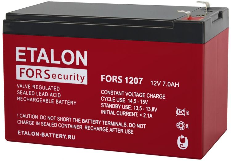 Аккумулятор ETALON FORS 1207 12В 7Ач - фото 1
