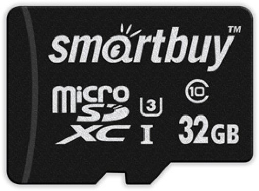 

Карта памяти MicroSDHC 32GB SmartBuy SB32GBSDCL10U3L-01 Сlass 10 Pro UHS-I U3, SD адаптер, SB32GBSDCL10U3L-01