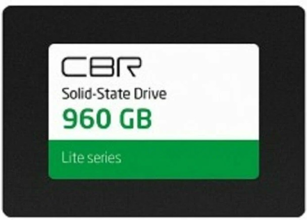 Накопитель SSD 2.5'' CBR SSD-960GB-2.5-LT22 Lite, SM2259XT, 960GB, SATA 6Gb/s, 3D TLC NAND, 550/520MB/s, TBW 480