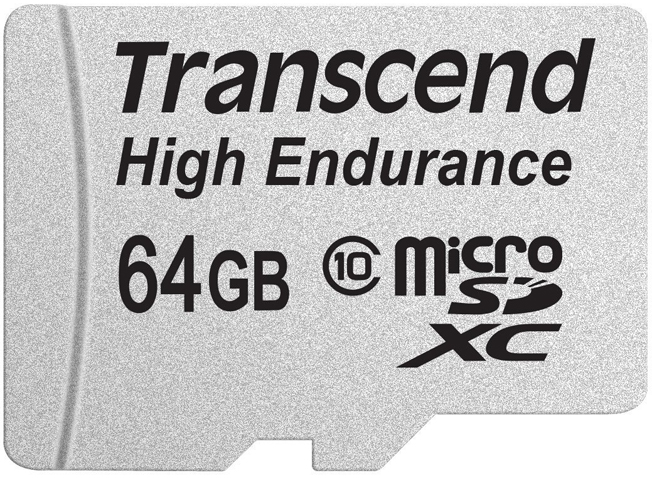 

Карта памяти 64GB Transcend TS64GUSDXC10V microSDXC Class 10 High Endurance, TS64GUSDXC10V