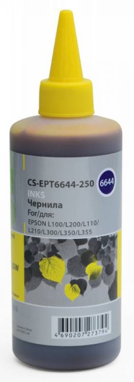 

Картридж Cactus CS-EPT6644-250 желтый 250мл для Epson L100/L110/L120/L132/L200/L210/L222/L300/L312/L3, CS-EPT6644-250