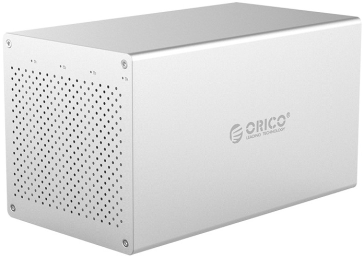 

Внешний корпус Orico WS400RC3 4*3.5" HDD/SSD, RAID, USB Type-C, серебристый, WS400RC3