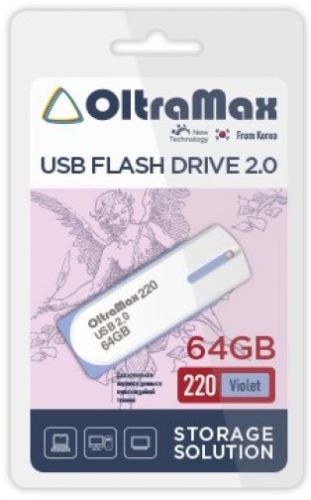 

Накопитель USB 2.0 64GB OltraMax OM-64GB-220-Violet, OM-64GB-220-Violet