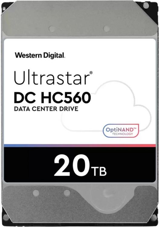 Жесткий диск 20TB SATA 6Gb/s Western Digital WUH722020BLE6L4 0F38785 Server Ultrastar DC HC560 3.5" 7200rpm 512MB