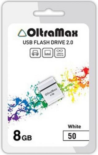 

Накопитель USB 2.0 8GB OltraMax OM008GB-mini-50-W, OM008GB-mini-50-W