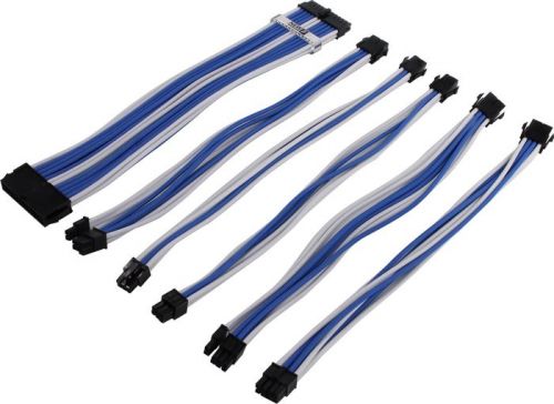 Комплект 1STPLAYER SKY-001 кабелей-удлинителей для БП, 350mm, sky color