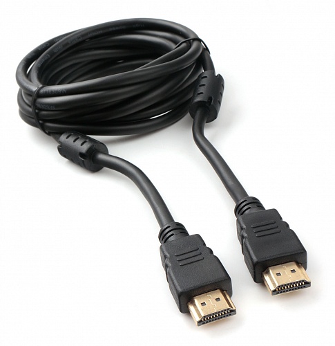 

Кабель интерфейсный HDMI Cablexpert CCF2-HDMI4-10 3м, v2.0, 19M/19M, черный, позол.разъемы, экран, 2 ферр кольца, CCF2-HDMI4-10