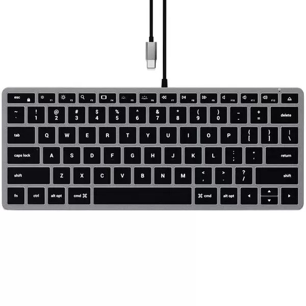 Клавиатура Satechi Slim W1 ST-UCSW1M-RU USB-C Wired Keyboard-RU (Russian) - провод