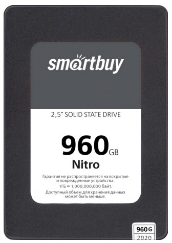Накопитель SSD 2.5'' SmartBuy SBSSD-960GQ-MX902-25S3 960GB Nitro SATA3.0, 7mm