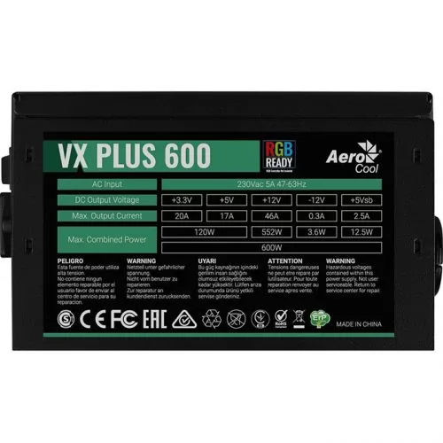 AeroCool VX Plus 600W RGB