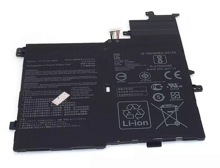 Аккумулятор OEM 077546 для ноутбукa Asus VivoBook S14 S406U S406UA X406U (C21N1701) 7.7V 39Wh аккумуляторная батарея для ноутбукa asus zenbook ux305fa c31n1411 11 55v 3610mah oem