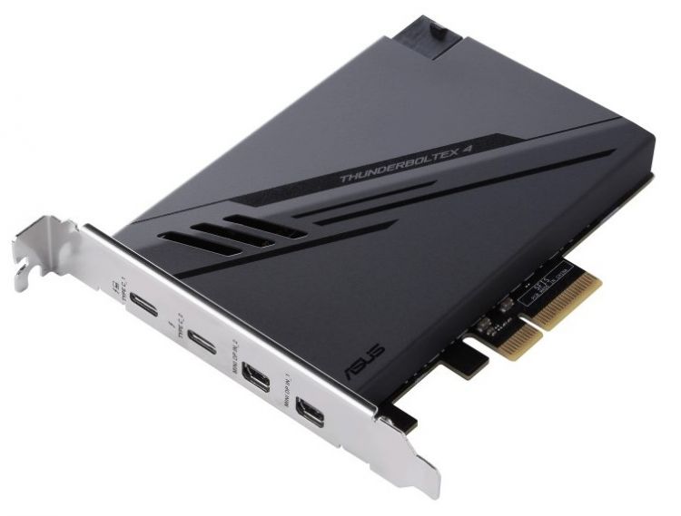 

Плата расширения ASUS ThunderboltEX 4 90MC09P0-M0EAY0 2*Thunderbolt 4 (разъемы USB-C), режим видеовыхода DisplayPort 1.4, интерфейс PCIe 3.0 x4, ThunderboltEX 4