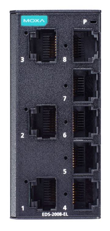 Коммутатор MOXA EDS-2008-EL-T 8-Port Entry-level Unmanaged Switch, 8 Fast TP ports planet igs 6325 8up2s ip30 din rail industrial l3 8 port 10 100 1000t 802 3bt poe 2 port 1g 2 5g sfp full managed switch 40 to 75 c 8 port 95w po
