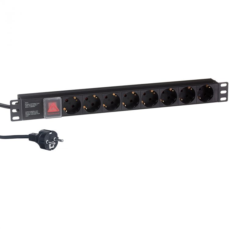 

Блок розеток Exegate ServerPro PDU-19H805 Al-8S-EU3CU-SW EX280844RUS (19", 1U, Алюминий, 8 Schuko, кабель с евровилкой VDE-250V-16A-3*1.5mm2, медь, 3, ServerPro PDU-19H805 Al-8S-EU3CU-SW