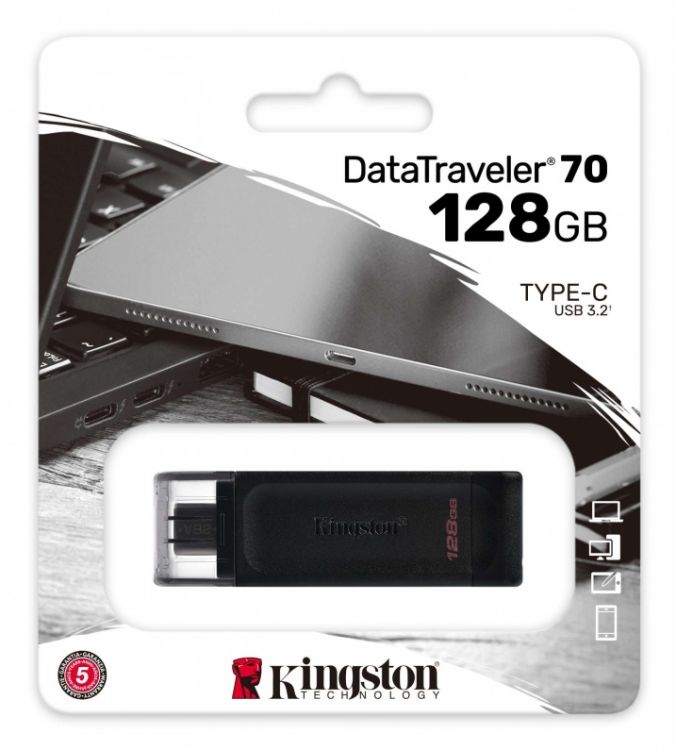 

Накопитель USB 3.2 Kingston DataTraveler DT70 DT70/128GB, DataTraveler DT70