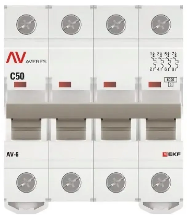 фото EKF mcb6-4-50C-av