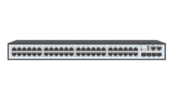 

Коммутатор управляемый SNR SNR-S2989G-48TX-POE уровня 2, 48 портов 10/100/1000Base-T с поддержкой PoE, 4 порта 1/10G SFP+, SNR-S2989G-48TX-POE