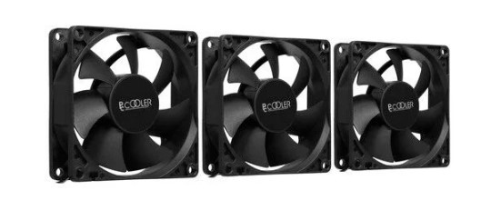 

Вентилятор для корпуса PCCooler DN 80 3IN 1 80mm, 1400rpm, 18.21CFM, 18dBA (3-pack), DN 80 3IN 1