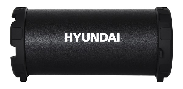 цена Портативная акустика Hyundai H-PAC220 10W 1.0 BT/3.5Jack/USB черный/голубой