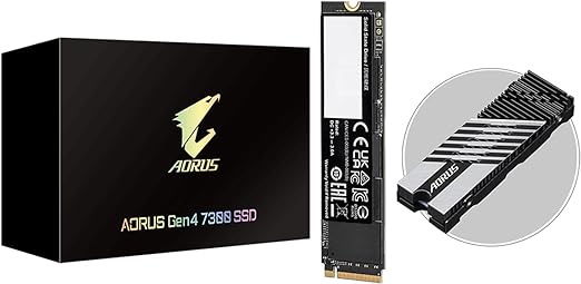 

Накопитель SSD M.2 2280 GIGABYTE AG4732TB AORUS Gen4 7300 2TB PCI-Express 4.0 x4 NVMe 1.4 3D TLC 7300/6850MB/s MTBF 1.6M 1400 TBW RTL, AG4732TB