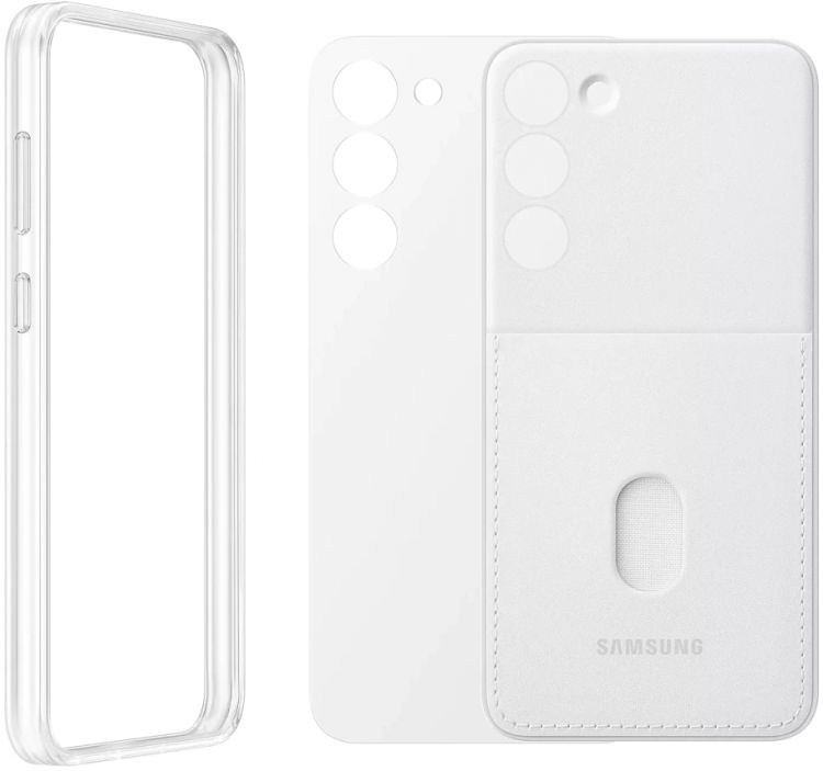 Чехол Samsung EF-MS916CWEGRU (клип-кейс) для Samsung Galaxy S23+ Frame Case белый - фото 1