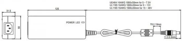 Mean Well GSM40A12-P1J