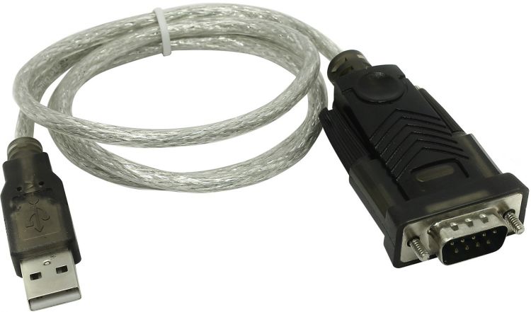 

Кабель-адаптер ORIENT AM/DB9М USS-101N USB -> Serial (COM) RS232, 0,8 м, chipset Prolific PL2303TA,, AM/DB9М