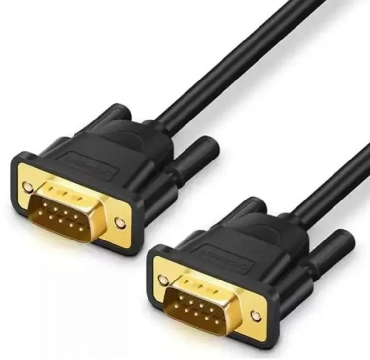 

Кабель UGREEN DB101 DB9 RS-232 Male To Female Adapter Cable, длина: 2м, цвет: черный, DB101