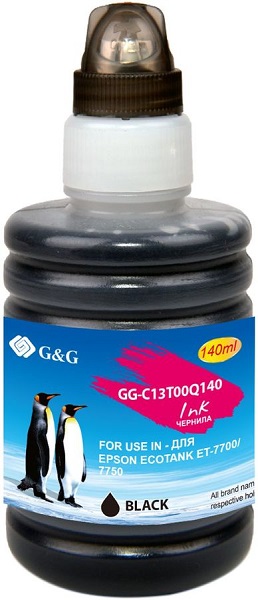 

Чернила G&G GG-C13T00Q140 черный (140мл) для Epson EcoTank 7700/7750, GG-C13T00Q140